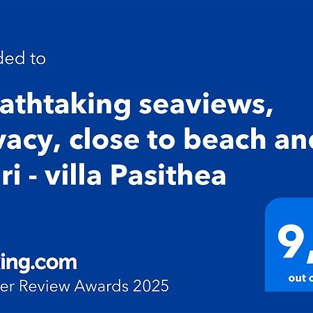 Villa Pasithea - Breathtaking Seaviews, Infinity Pool, Privacy, Close To The Beach Nydri  Exterior photo
