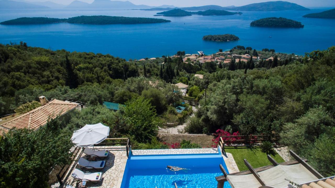 Villa Pasithea - Breathtaking Seaviews, Infinity Pool, Privacy, Close To The Beach Nydri  Exterior photo