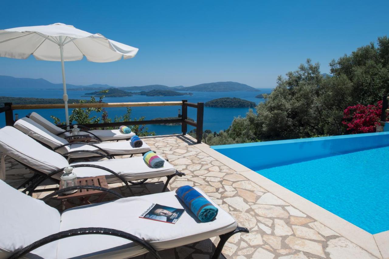 Villa Pasithea - Breathtaking Seaviews, Infinity Pool, Privacy, Close To The Beach Nydri  Exterior photo